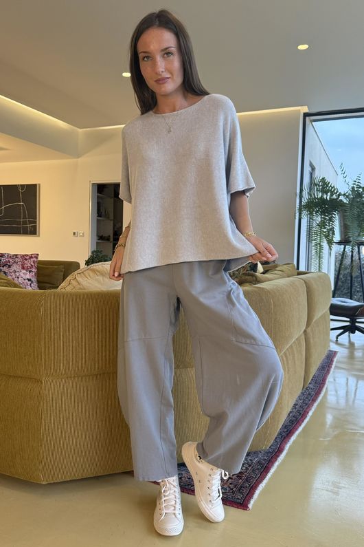 Conrad Layer Knit Smoke